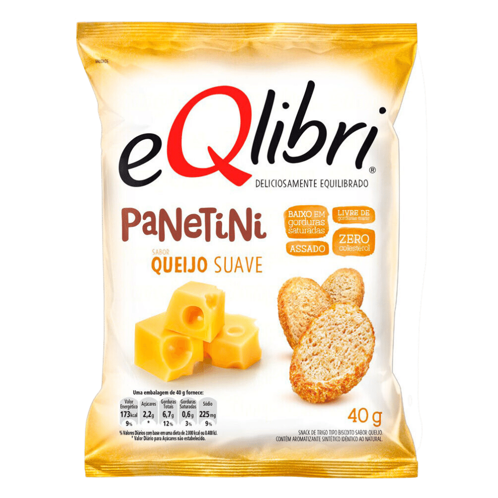 Biscoito Eqlibri Panetini Queijo Suave 40g